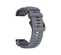 Correa de caucho fluorado de ajuste rápido compatible con for Garmin Fenix 8 7X 7 Pro Epix Pro Gen 2 de 22 mm, 26 mm, 47 mm y 51 mm y correa de reloj Fenix 6 6X Pro 5X Plus(Gray,QuickFit 22mm)