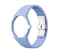 Correa de Cerámica Compatible con Swa-tch Ro-yal Pop, Correa para Caja de Reloj de Reemplazo para Relojes Swa-tch x AP Ro-yal Pop Hombres y Mujeres, Resistente al Agua y Cómoda para la Muñeca