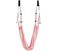 Correa de columpio de trapecio para yoga aéreo, fitness, entrenamiento, terapia de inversión, cuerda ajustable para uso doméstico, verde (rosa)
