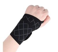 Correa de compresión para la muñeca Muñequera de apoyo, para entrenamiento Levantamiento de pesas Yoga Accesorios unisex Nylon Spandex, negro