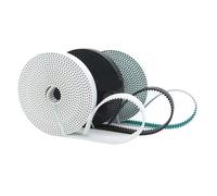 Correa de conteo tiempo abierto HTD 5M, cinta transportadora, poliuretano HTD5M con correa abierta PU acero, 15mm, 20mm, 25mm, 30mm, 35mm, 40mm(10 Meter,HTD5M - GREEN_BELT WIDTH 60MM)