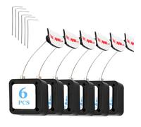 Correa de control remoto de 6.5 pies, cordón de seguridad retráctil para control remoto con correa de bloqueo ajustable para controles remotos de TV, controladores de juegos y tabletas, perfecto para