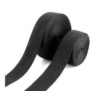 Correa de costura negra de 15 m, correas de nailon de 38 mm, correa cortable para corte de bolsas, costura, bricolaje, mochila, correas de equipaje, bolsos de mano, correas para perros