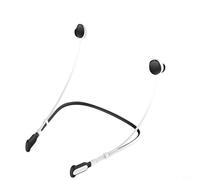 Correa de cuello de silicona para auriculares Bose (2024) Solución portátil de perfil bajo para evitar pérdidas durante la actividad (negro y blanco)