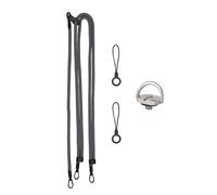 Correa de cuello segura para cámara de 1/4 dispositivos de tornillo de 3 ganchos ajustables, mecanismo de liberación rápida, correa de poliéster resistente para cámara de viaje