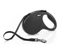 Correa de cuerda flexi classic m - longitud: 5 m - peso máximo: 25 kg - negro - para perros