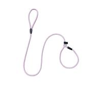 Correa de cuerda para perro extremadamente duradera, correa de nailon suave de alta calidad, fuerte, resistente y cómoda, soporta los perros pequeños, medianos y grandes más fuertes (rosa, 1.0 mediano