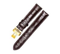 Correa de cuero Compatible con Tissot Le Locle T41 T006 PRC200 Reloj Correa de muñeca Pulsera de reloj 1853 Hombres de banda de vigilancia 19 mm 20 mm 22 mm 22 mm (Browngold Scop, 19 mm)