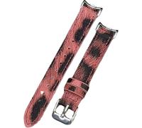Correa de cuero compatible con Xiaomi Mi Band 10/9/8, correa de repuesto con patrón en relieve de moda con cuero suave y transpirable, pulsera ajustable para mujer para Xiaomi Smart Band 10/9/8