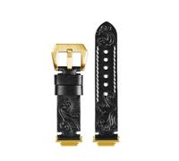 Correa de cuero con grabado Retro Compatible con Casio GM2100 GA2100 B2100, correa de reloj de piel de vaca modificada, accesorios de pulsera de repuesto for hombre