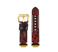 Correa de cuero con grabado Retro Compatible con Casio GM2100 GA2100 B2100, correa de reloj de piel de vaca modificada, accesorios de pulsera de repuesto for hombre