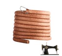 Correa de Cuero de 183 cm para Máquinas de Coser a Pedal, Correa de Maquina de Coser, Cinturón de Reemplazo Duradero con Gancho de 6 mm, Compatible con Máquinas Singer, Brother y Más Costura Vintage