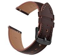 Correa de cuero de 20 mm para relojes analógicos Timex Expedition Scout, Acadia, Digital CAT, Field, Rugged Core - Correa de repuesto suave para modelos de hombre de 39 mm, 40 mm, 43 mm