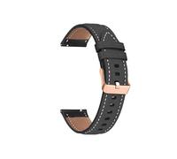 Correa de cuero de 20mm for Garmin Vivomove Luxe/Tendencia/estilo/deporte/HR/Vivomove 3 pulsera for Venu SQ 2 correa de reloj musical(Color:Black,Size:20mm Vivomove Sport)