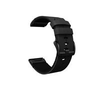 Correa de cuero de 26mm apta for accesorios de reloj Garmin Fenix 7X 3 3HR 5x 5xPlus 6x 6xPro(Black)