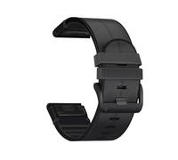 Correa de cuero de liberación rápida de 22 y 26MM compatible con for Garmin Fenix 7x 7 6 Pro 6x, pulsera for reloj inteligente compatible con Fenix 5 5x plus 3 3HR(Dark blue,22mm For Garmin Instin