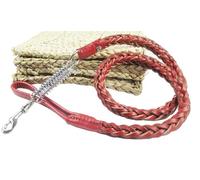 Correa de Cuero for Perros Grandes, Correa Trenzada Fuerte con Resorte Amortiguador, Cuerda tracción for Mascotas for Perro Pastor alemán para Adiestramiento,Correr y Senderismo(Brown)