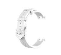 Correa de cuero genuino compatible con pulsera deportiva de repuesto for reloj Garmin Lily for mujer(White)