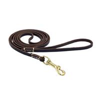 Correa de Cuero Genuino for Perros, Hecha a Mano, Duradera, portátil, Ligera, Suave y auténtica, for Perros pequeños y medianos.(Brown,1 * 155cm)