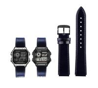 Correa de cuero genuino for reloj Casio G-Shock AE-1200WH/1300/1000/A159/A158 AQ-S810W MRW-200H, pulsera Retro de 18mm