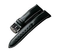 Correa de cuero hecha a mano de 18, 20 y 22 mm de liberación rápida, color negro, marrón, verde y azul(Green,20mm)