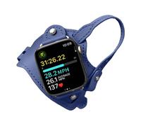 Correa de Cuero para Ciclismo Al Aire Libre con Bucle para Watch Series 11/10/9/8/7 38 mm 40 mm 41 mm 42 mm 44 mm 45 mm 46 mm 49 mm B