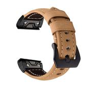 Correa de cuero para Garmin Fenix 7X Pro 6X 5X 8X 8 Plus Tactix 7 AMOLED Epix Pro 51 mm para Enduro 2 Quickfit Correa de liberación de 26 mm, amarillo negro, 26 mm