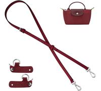 Correa de Cuero para Longchamp Le Pliage Mini Bolso, Correas de Hombro Ajustable Correa de Repuesto para Bolso Bandolera con Gancho Giratorio Metálico