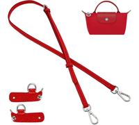 Correa de Cuero para Longchamp Le Pliage Mini Bolso, Correas de Hombro Ajustable Correa de Repuesto para Bolso Bandolera con Gancho Giratorio Metálico