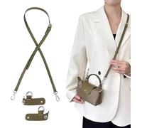 Correa de Cuero para Longchamp Le Pliage Mini Bolso, Correas de Hombro Ajustable Correa de Repuesto para Bolso Bandolera con Gancho Giratorio Metálico