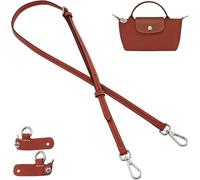 Correa de Cuero para Longchamp Le Pliage Mini Bolso, Correas de Hombro Ajustable Correa de Repuesto para Bolso Bandolera con Gancho Giratorio Metálico