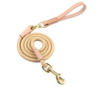 Correa de cuero para perro, doble acoplador, 1 vía, 2 vías, correas de perro duraderas para pasear mascotas, cuerda para perros, pitbull, bulldog francés, pug (1 vía)