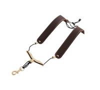 Correa De Cuero Para Saxofón, Correas Dobles, Correa De Hombro Plegable Para Saxofón, Accesorios Para Saxofón (Color : Brown)