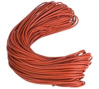 Correa de cuero piel de vacuno para máquina de coser, 183 cm x 5 mm, 50 unidades - duradera y resistente, gancho metálico ajustable, instalación sencilla y compatibilidad univers