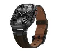 Correa de cuero resistente compatible con Apple Watch Ultra Band de 49 mm, 46 mm, 45 mm, 44 mm, para hombres y mujeres, correa de repuesto de cuero genuino vintage para iWatch Ultra 3 2 1, SE 3 2 1