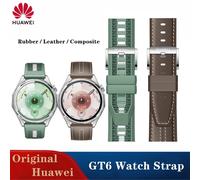 Correa de cuero marrón oscuro de 22 mm para el Huawei Watch 4 Pro, correa de caucho para el Watch 4, brazalete milanesa de 22 mm para el Watch 4. Composite Green Watch 4