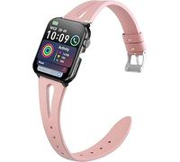 Correa de Cuero Vintage para Reloj Blackview-Reemplazo de 20mm/22mm compatible con W40,W70 Pro,W80 Pro,W60,W50,W30,R60,R8 Pro,R7 Pro,X20,Z20,W10,R50,R50 Pro,R30 Pro,R30 Max,R30 (Rosa, 20mm)