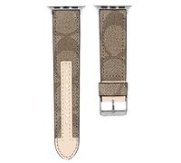Correa de diseño compatible con Apple Watch Band de 38 mm, 40 mm, 41 mm, 42 mm, 44 mm, 45 mm, para hombres y mujeres, correa de repuesto de cuero genuino de lujo para iWatch Apple Watch Series 7/6/5/4