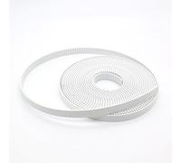 Correa de distribución, dentada abierta GT2 2GT PU con núcleo acero for impresora 3D Ancho 5 6 9 10 15 30 mm síncrona poliuretano 2M(20 meter,PU-WHITE_9MM)(PU WHITE-30MM,1 meter)
