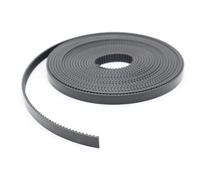 Correa de distribución, GT2 dentada abierta 2GT 2M PU con núcleo acero Ancho 5 6 9 10 15 30 mm poliuretano for correa síncrona impresora 3D(5 meter,PU-BLACK_9MM)(PU BLACK-10MM,1 meter)
