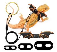 Correa De Dragón Barbudo,Arnés Y Correa De Dragón Barbudo | Paquete De 3 Correas Ajustables para Anfibios, Alas De Murciélago, Accesorios De Disfraz para Reptiles, E Iguanas S/M/L