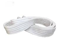 Correa de elevación Industrial de 1Tx3M 2Tx1M, resistente al desgaste, eslinga de remolque plana blanca, grúa de elevación de carga de poliéster(2T X 1M)