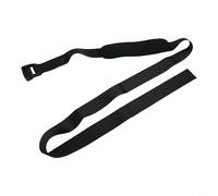 Correa de entrenamiento de fuerza para piernas con diseño de rizo nórdico, banda de poliéster para ejercicios de isquiotibiales, color negro, 200 cm