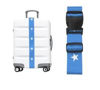 Correa de equipaje ajustable con hebilla con bandera de Somalia