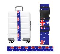 Correa de equipaje ajustable con hebilla de bandera australiana