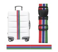 Correa de equipaje ajustable con hebilla de bandera de Gambia