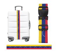 Correa de equipaje ajustable con hebilla de bandera de Venezuela