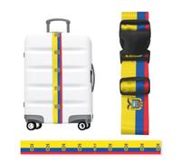 Correa de equipaje ajustable con hebilla de la bandera de Ecuador