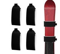 Correa de esquí 4 piezas - Adjustable Gear Storage Carrier EVA Padding Set | Soporte para tabla de snowboard resistente, envoltura de sujeción para bastones de esquí alpino, cinturón de transporte