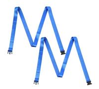 Correa De Estiramiento De Yoga | 2 Piezas de Equipo de Ejercicio Ajustable - Bandas De Fitness Con Hebilla | Para El Entrenamiento En Gimnasio, Al Aire Libre, En El Hogar Y En Viaje